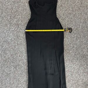 Jessica McClintock Black Sleeveless Lace Whimsical Goth  Grunge Vintage Dress